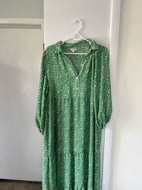 Green Printed Women's Midi Dress max Studio large